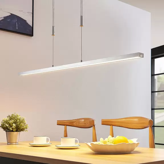 Lampenwelt Lucande LED-Hängeleuchte Myron, Touchdimmer, CCT, Aluminium Cyber Monday