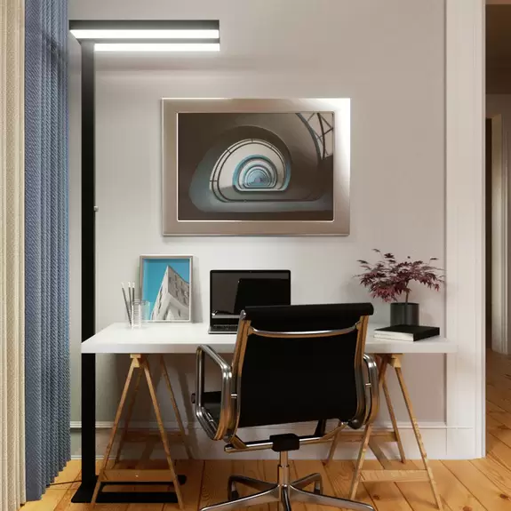 Lampenwelt Arcchio LED-Stehlampe Logan Basic, schwarz, 6000 lm, dimmbar Weihnachtsangebot