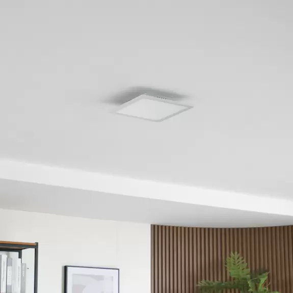 Lampenwelt Lindby LED-Panel Enhife, weiß, 29,5 x 29,5 cm, Aluminium Osterangebot