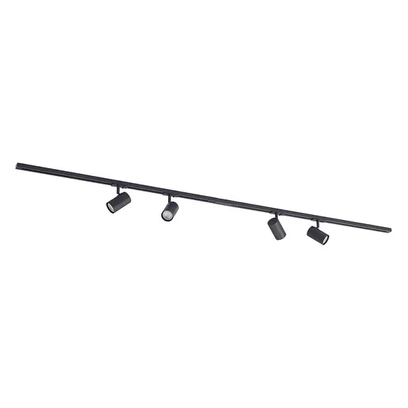 Lampenwelt Lindby 1-Phasen-Schienensystem Linaro GU10 schwarz 4 x 10 W Heißer Verkauf