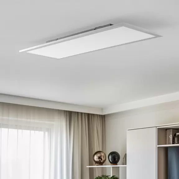 Lampenwelt Lindby LED-Panel Livel, CCT, 80 cm x 30 cm, Aluminium Super Sparpreis
