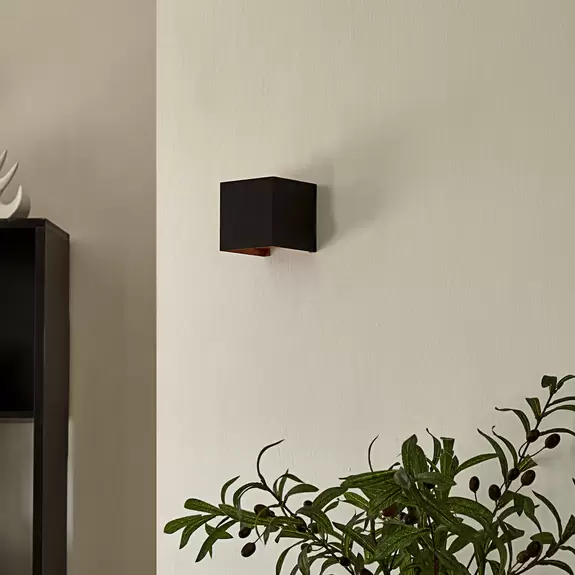 Lampenwelt Arcchio Wandleuchte Zuzana, eckig, schwarz, G9, 9,7 cm breit Begrenzte Freigabe