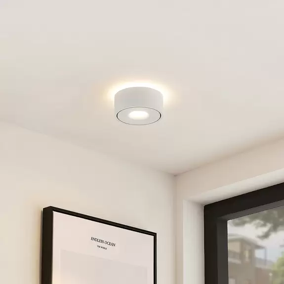 Lampenwelt Arcchio LED-Deckenlampe Rotari, weiß, up und down Letzte 2 Tage