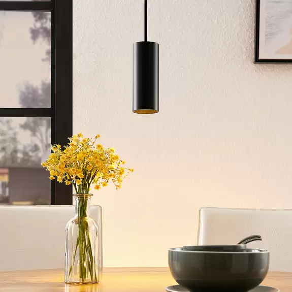 Lampenwelt Arcchio Ejona Pendellampe, Höhe 15 cm, schwarz Sonderangebot der Fabrik