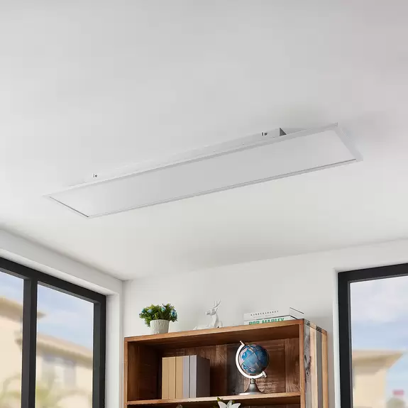 Lampenwelt Lindby Quais LED-Panel 4.000K, 30x120 cm Fabrikladen