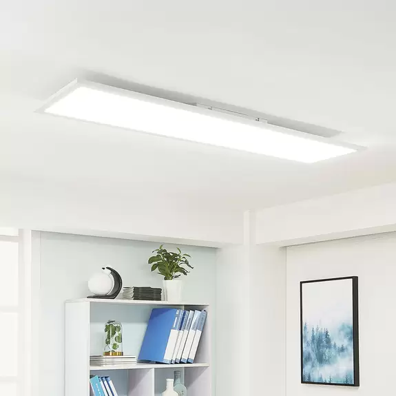 Lampenwelt Arcchio Lysander LED-Panel, CCT 119cm 55W, weiß zollfrei