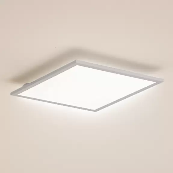 Lampenwelt Lindby LED-Panel Enhife, weiß, 39,5 x 39,5 cm, Aluminium Sonderangebot