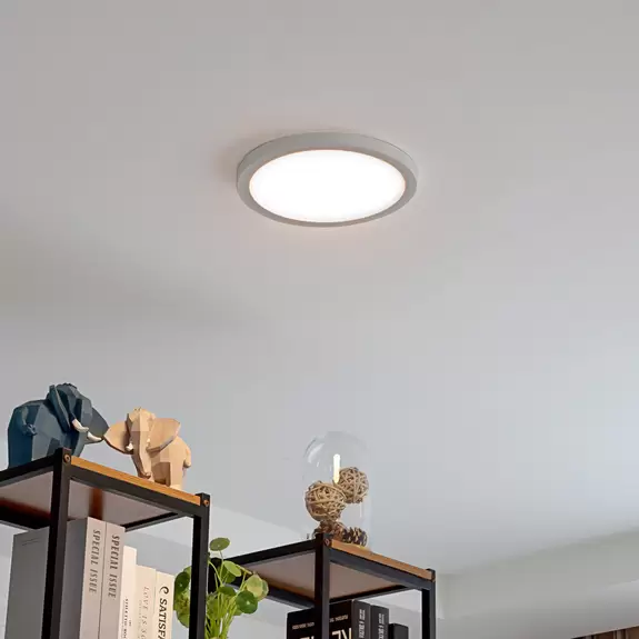 Lampenwelt LED-Deckenleuchte Solvie, weiß, rund, Ø 30 cm Versandkostenfrei