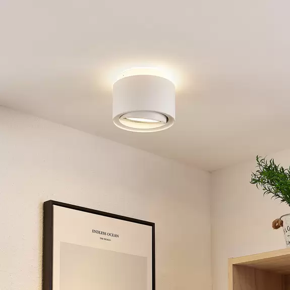Lampenwelt Arcchio Deckenlampe Walisa, Ø 15,35 cm, weiß, Alu Bis zu 55% Rabatt