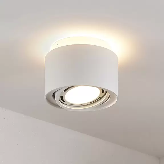 Lampenwelt Arcchio Deckenlampe Walisa, Ø 15,35 cm, weiß, Alu Bis zu 55% Rabatt