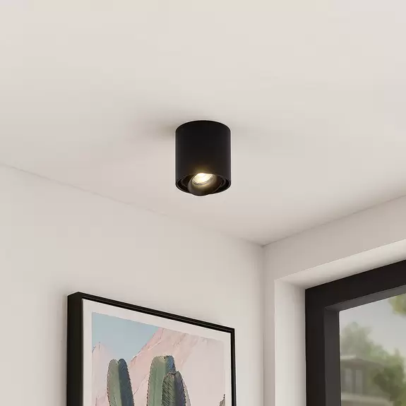 Lampenwelt Arcchio Walza Downlight, GU10, schwarz Clearance-Verkauf