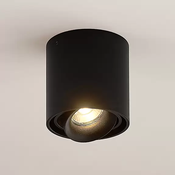 Lampenwelt Arcchio Walza Downlight, GU10, schwarz Clearance-Verkauf