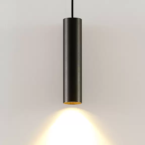 Lampenwelt Arcchio Ejona Pendellampe, Höhe 27 cm, schwarz Speichern exportieren