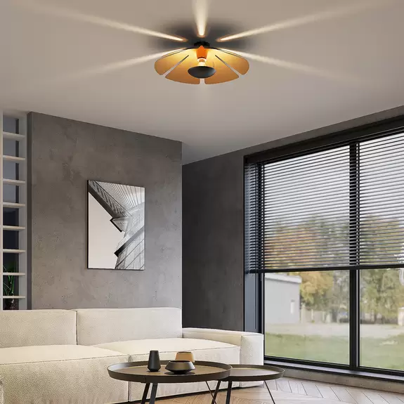Lampenwelt Lucande Jemmily Deckenlampe, einflammig, rund Muttertagsangebot