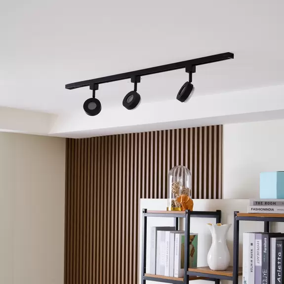 Lampenwelt Prios Jardani 1-Phasen-Schienensystem 3fl schwarz Wochenangebot