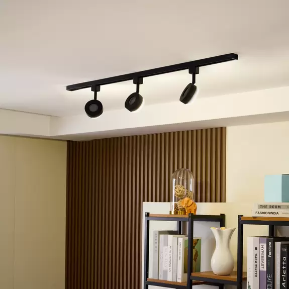 Lampenwelt Prios Jardani 1-Phasen-Schienensystem 3fl schwarz Wochenangebot