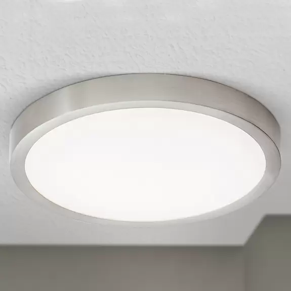 Lampenwelt LED-Deckenleuchte Vika, rund, titan matt, Ø 23cm Kostenlose Rückgabe