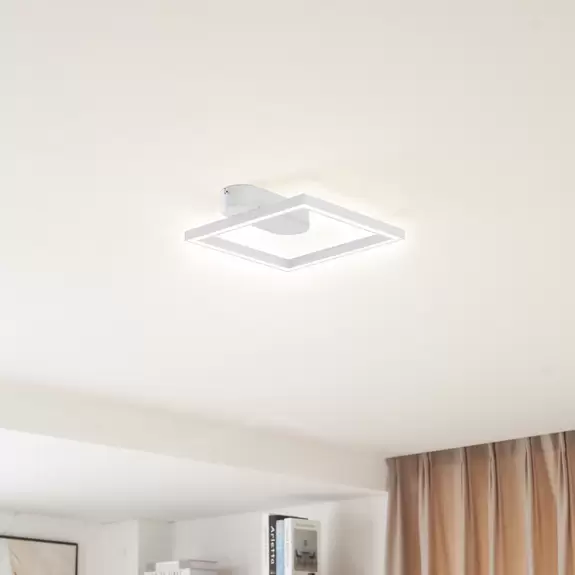 Lampenwelt Lindby LED-Deckenleuchte Yulla, weiß Bis zu 65% Rabatt