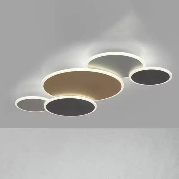 Lampenwelt Paul Neuhaus Q-Piato LED-Deckenleuchte fünfflammig Vierteljährliche Förderung