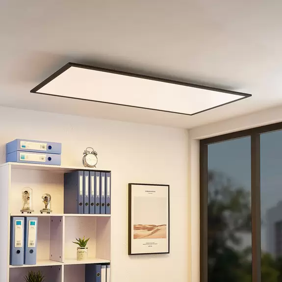 Lampenwelt Lindby Nelios LED-Deckenlampe, 4000K 120 x 60 cm Nur noch ein Tag übrig