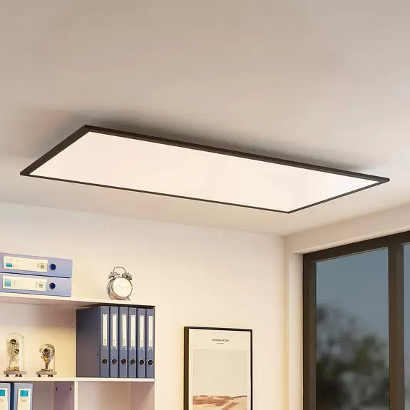 Lampenwelt Lindby Nelios LED-Deckenlampe, 4000K 120 x 60 cm Nur noch ein Tag übrig