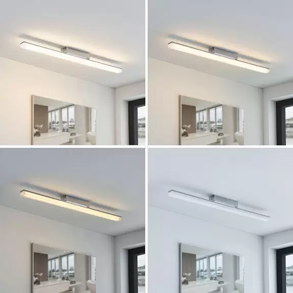 Lampenwelt Bad-Deckenlampe Levke mit LEDs, IP44 Clearance-Verkauf