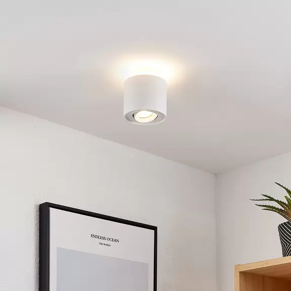 Lampenwelt Arcchio Walisa Deckenlampe, rund, weiß Outlet