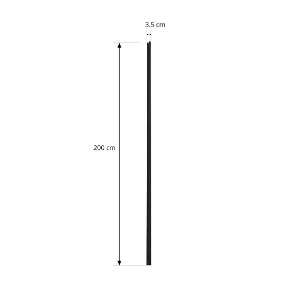 Lampenwelt Lindby Stromschiene Linaro, 2 m, schwarz, 1-Phasen-System Meist gekauft