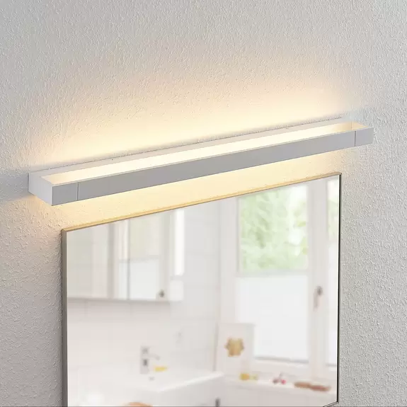 Lampenwelt Arcchio Jora LED-Bad- und Spiegelleuchte, IP44, weiß, 90 cm Sonderangebot