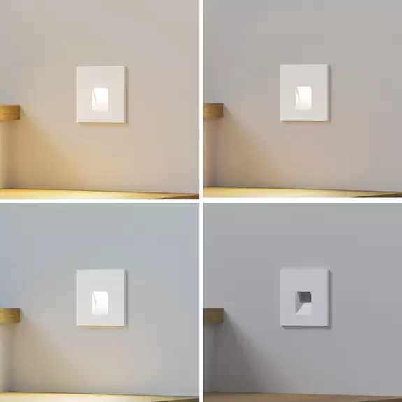 Lampenwelt Arcchio Vexi LED-Einbaulampe CCT weiß 7,5 cm Rabatt