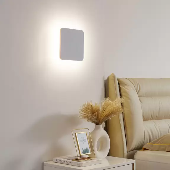 Lampenwelt Lucande LED-Wandleuchte Elrik, weiß, 22 cm hoch, Metall Online Shopping