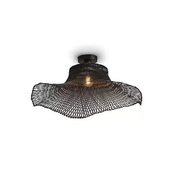 Lampenwelt GOOD & MOJO Ibiza Deckenlampe Ø 65cm schwarz Online Outlet