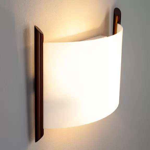 Lampenwelt Wandleuchte Filippa, 31 cm, braun Exklusive Angebote