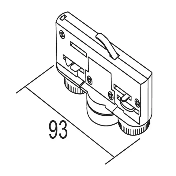Lampenwelt Ivela Adapter 3-Phasen 220-240V 10kg, weiß Saisonale Angebote