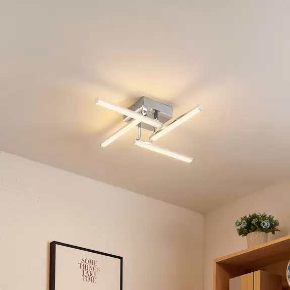 Lampenwelt Lindby Henos LED-Deckenleuchte, RGB-Farbwechsel VIP-Rabatte