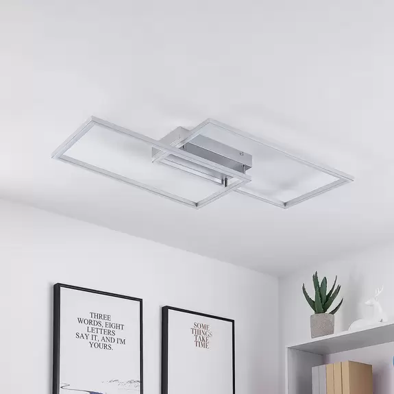 Lampenwelt Lucande Muir LED-Deckenlampe, rechteckig, CCT Wochenangebot