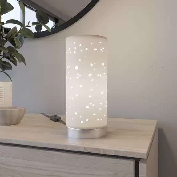 Lampenwelt Lindby Smart Tischleuchte Alwine in Zylinderform Letzte 3 Tage