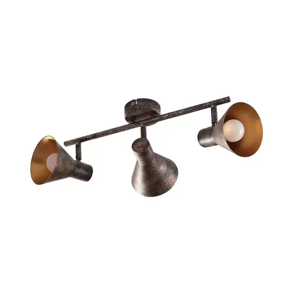Lampenwelt Lindby Deckenleuchte Zera, 3-flammig, rostfarben, Länge 40cm JETZT KAUFEN