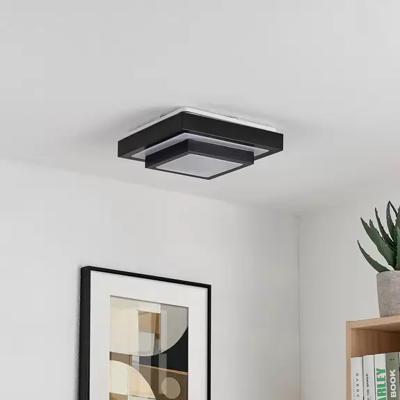 Lampenwelt Lindby Vilho LED-Deckenleuchte, eckig, 27 cm Letzte 2 Tage