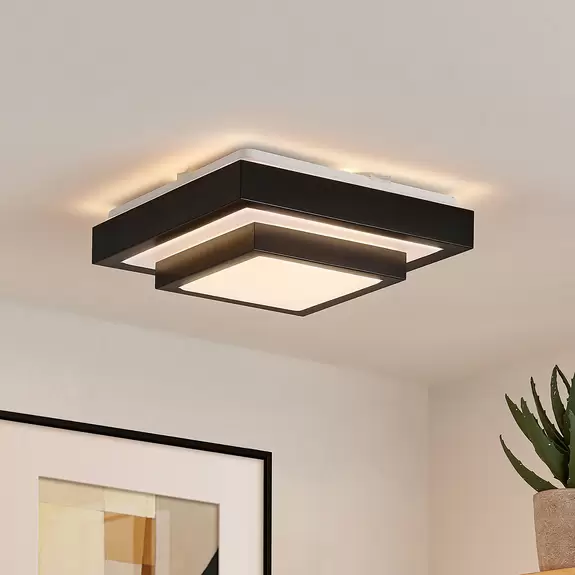Lampenwelt Lindby Vilho LED-Deckenleuchte, eckig, 27 cm Letzte 2 Tage