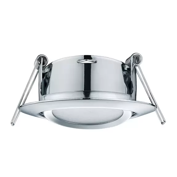 Lampenwelt Runder LED-Einbaustrahler Rila in Chrom Bis zu 65% Rabatt