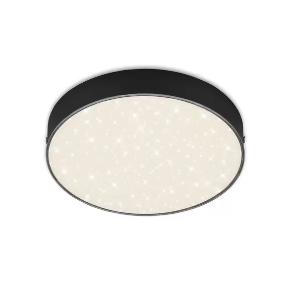 Lampenwelt LED-Deckenleuchte Flame Star, Ø 21,2 cm, schwarz Discount Store für neue Produkte