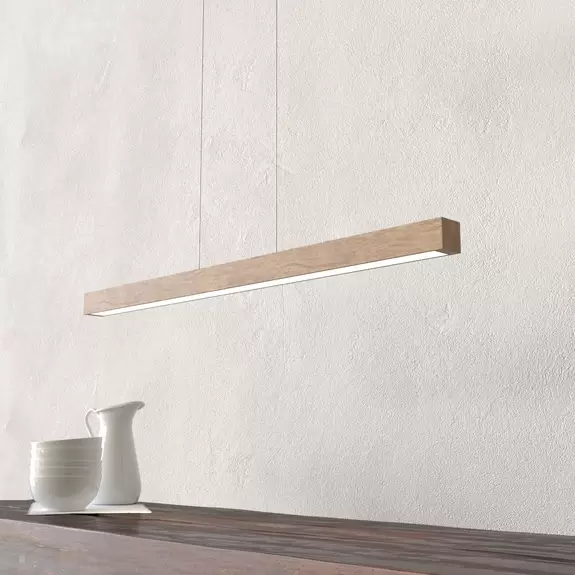 Lampenwelt Natürlich designte LED-Hängeleuchte Smal 12 W im Angebot