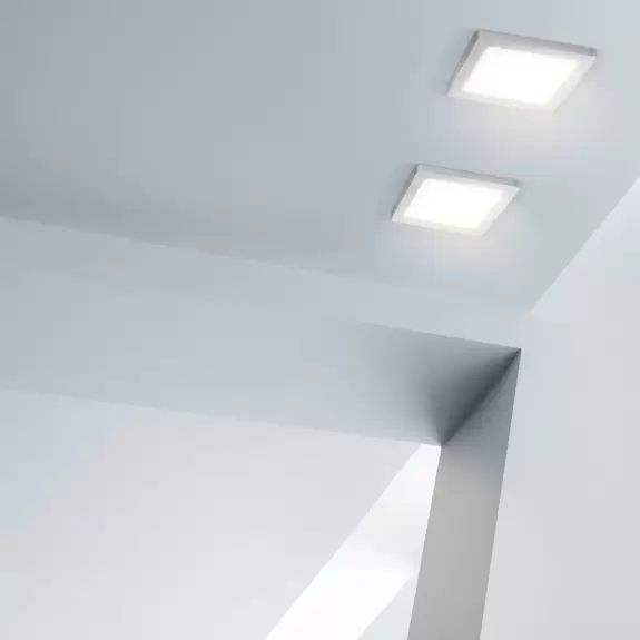 Lampenwelt LED-Panel Selesto, quadratisch, dimmbar, weiß Fabrikverkauf