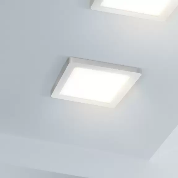 Lampenwelt LED-Panel Selesto, quadratisch, dimmbar, weiß Fabrikverkauf