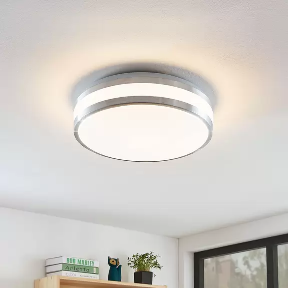 Lampenwelt Lindby Nelia LED-Alu-Deckenlampe, rund, 34,5 cm Meist gekauft