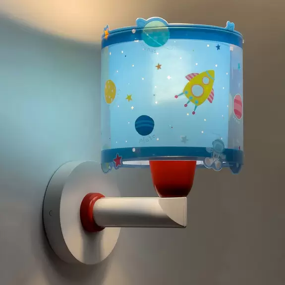 Lampenwelt Dalber Planets Kinder-Wandleuchte mit Stecker Großer Ausverkauf