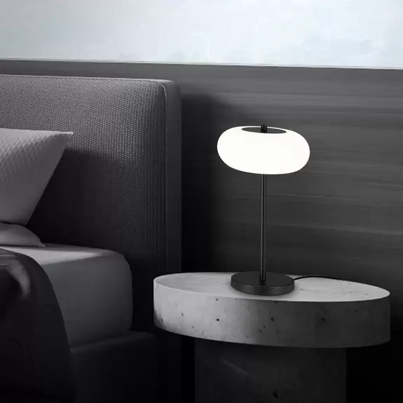 Lampenwelt LED-Tischleuchte Voco mit Touchdimmer, schwarz Zeitlich begrenztes Angebot