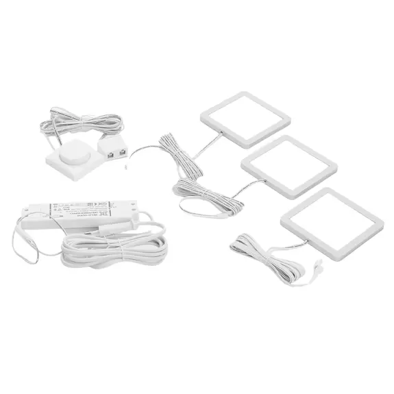 Lampenwelt Lindby Antony LED-Unterbauleuchte, 3er-Set, silber Bestseller