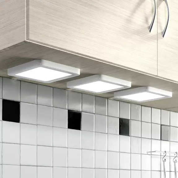 Lampenwelt Lindby Antony LED-Unterbauleuchte, 3er-Set, silber Bestseller